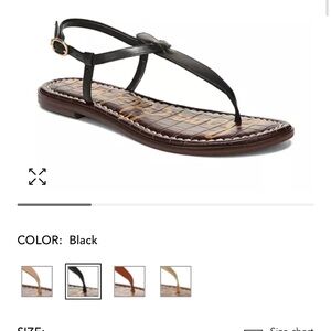 Sam Edelman Gigi black leather sandal